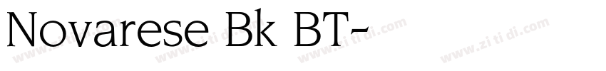 Novarese Bk BT字体转换